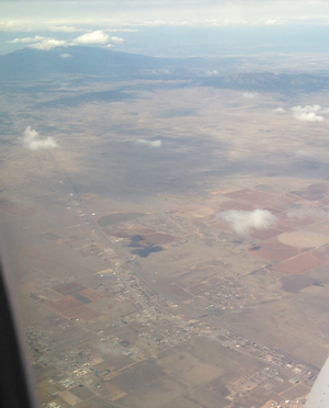 View from plane
